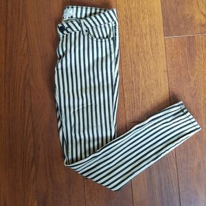 Hot Topic Stripped Skinny Jeans